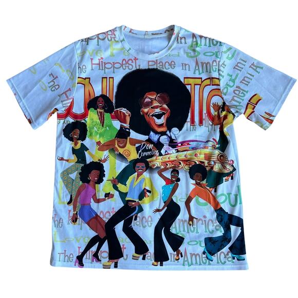 Don Cornelius Tribute Soul Train T-Shirt Mens XL - Picture 1 of 4